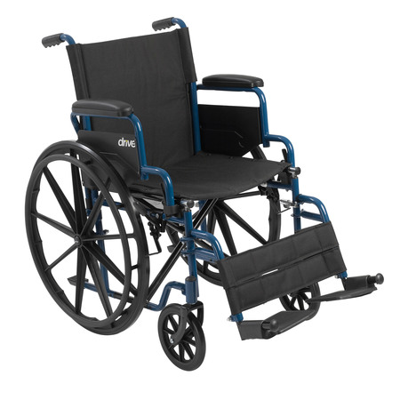 DRIVE MEDICAL Blue Streak Wheelchair - 16" Seat bls16fbd-sf